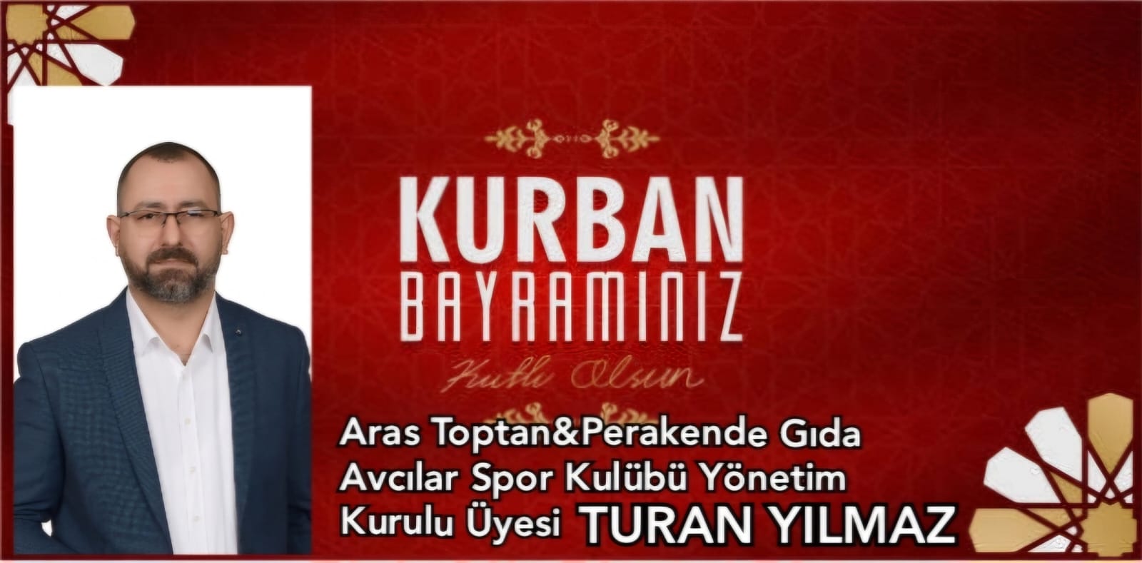 TURAN YILMAZ-KURBAN BAYRAMI KUTLAMA İLANI