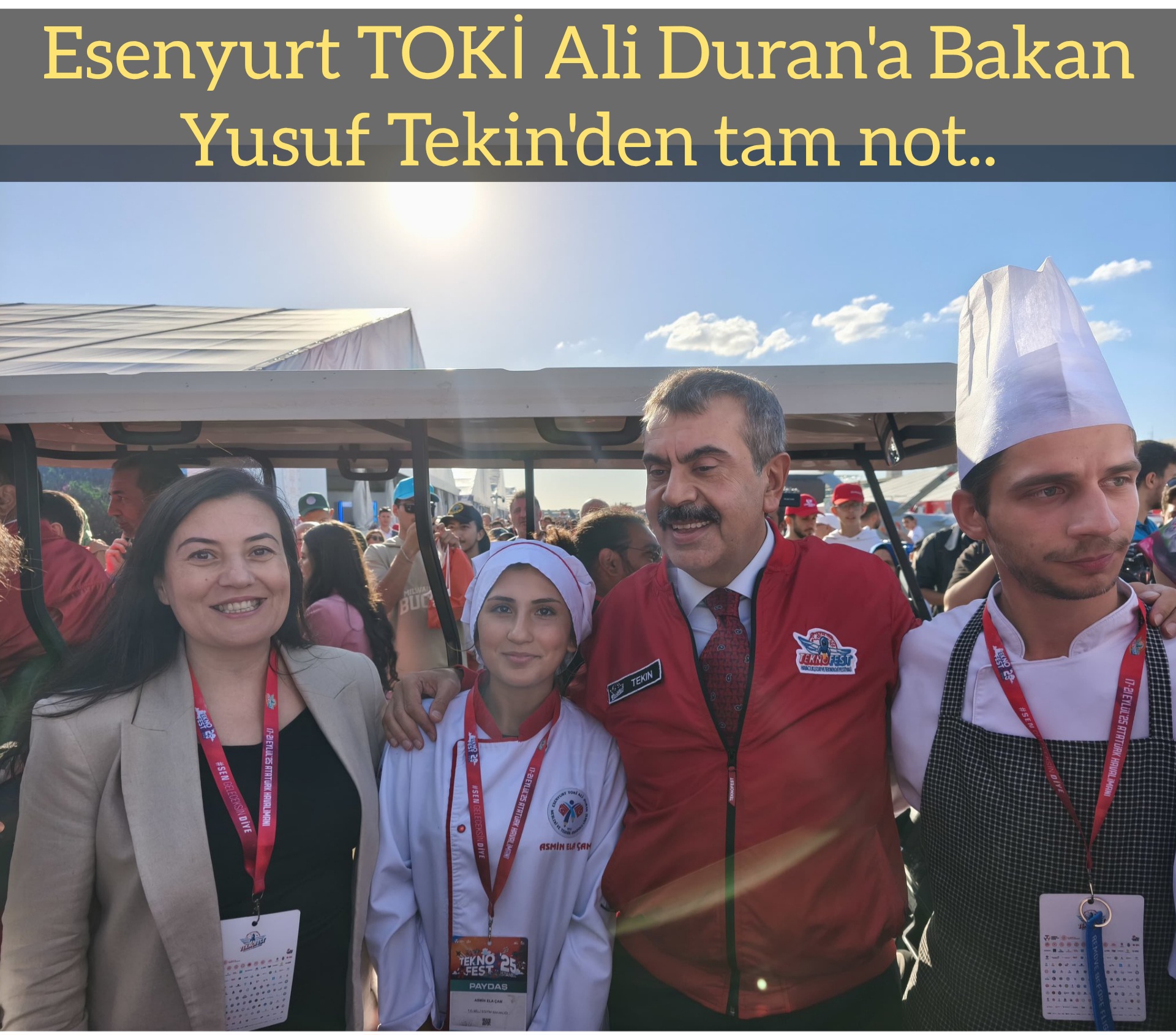 Esenyurt TOKİ Ali Duran’a Bakan Yusuf Tekin’den tam not..