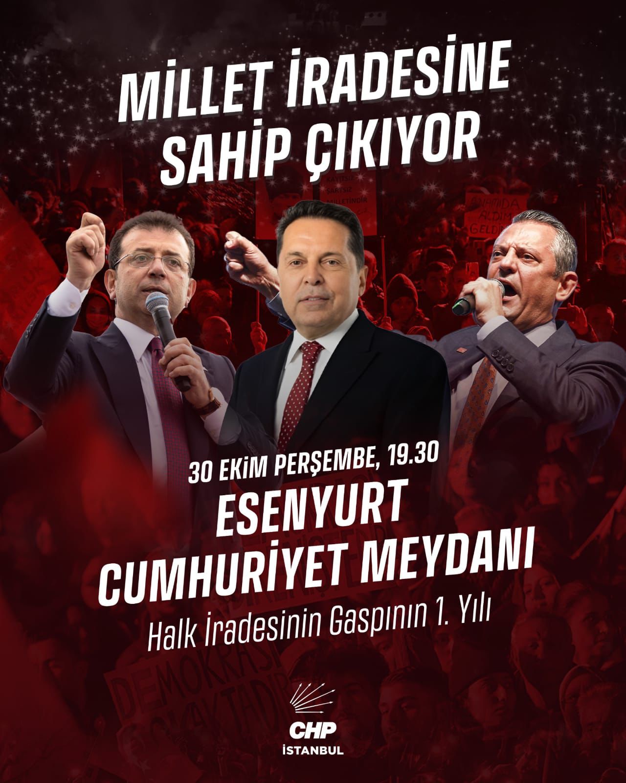 ÖZGÜR ÖZEL, MEYDAN’DA ESENYURTLULARA SESLENECEK