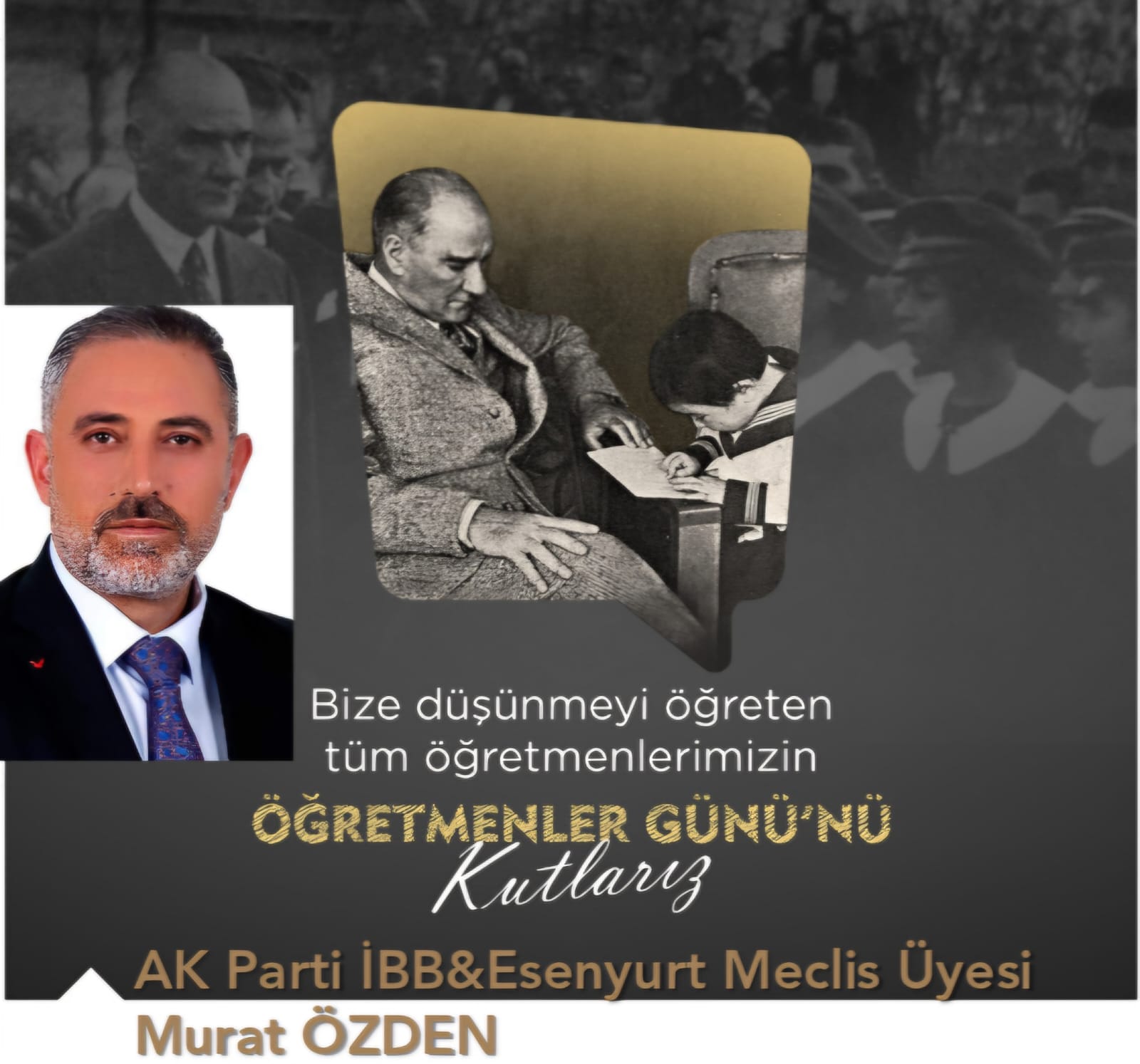 Murat ÖZDEN- 24 Kasım Öğretmenler Günü Kutlama Mesajı