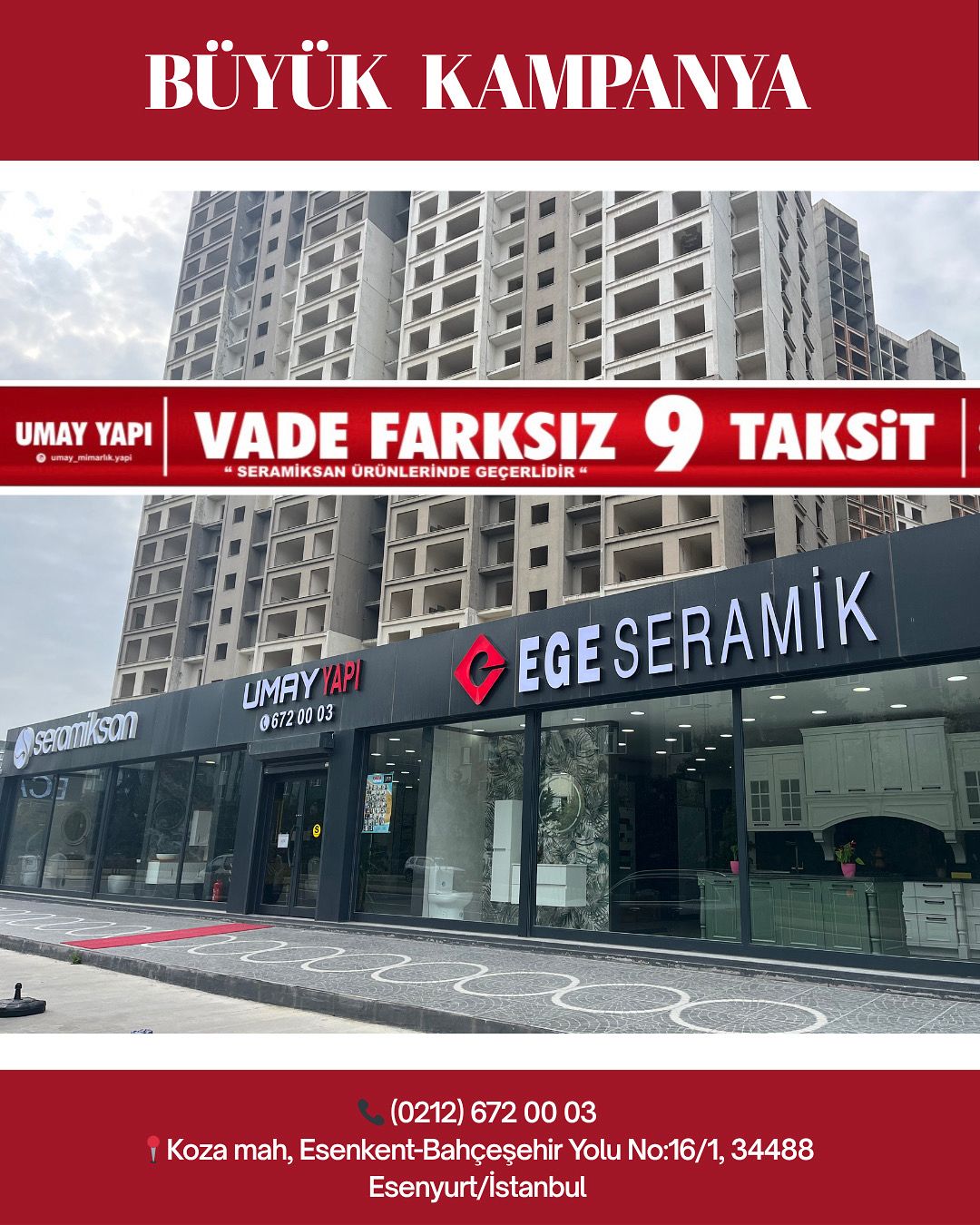 UMAY YAPI’DAN BÜYÜK KAMPANYA KAÇIRMAYIN!