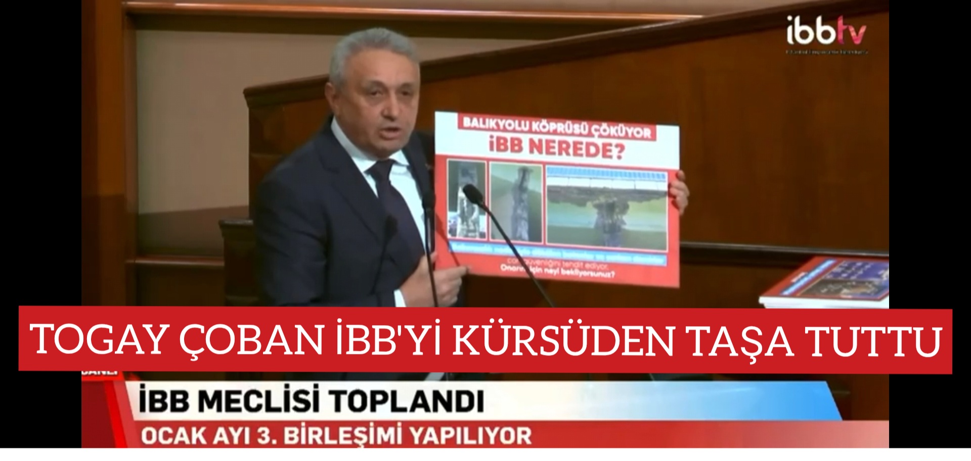 TOGAY ÇOBAN İBB’Yİ KÜRSÜDEN TAŞA TUTTU