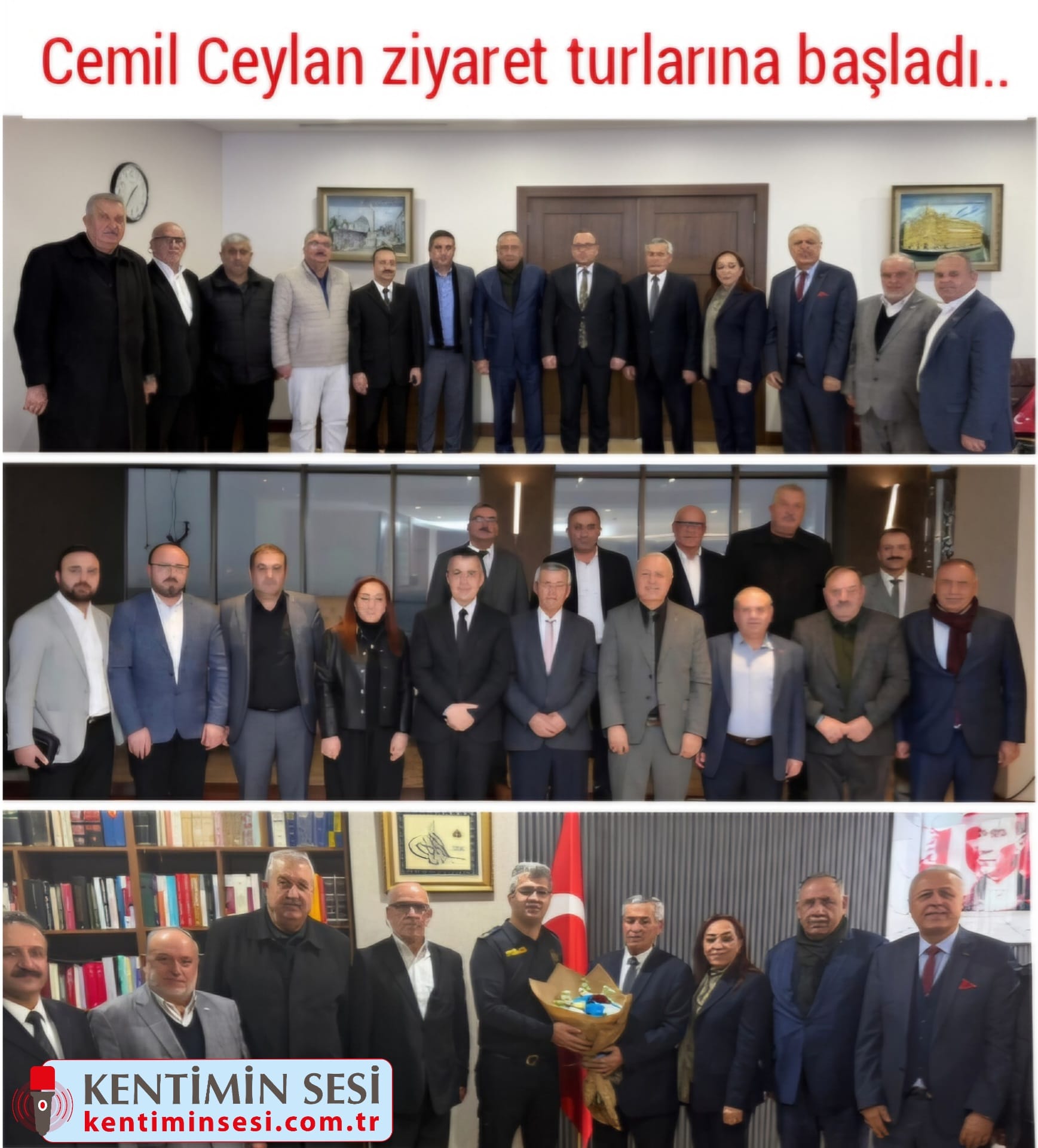 Cemil Ceylan ziyaret turlarına başladı..