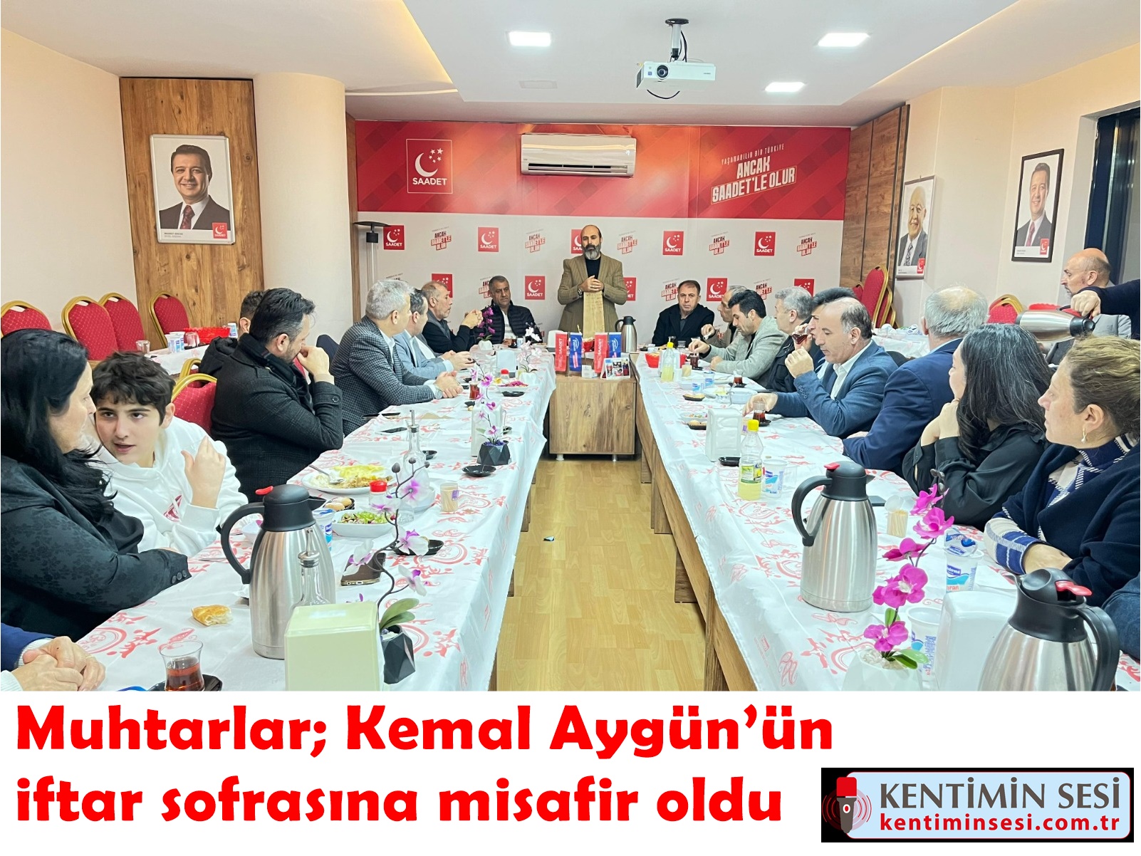 Muhtarlar, Kemal Aygün’ün iftar sofrasına misafir oldu