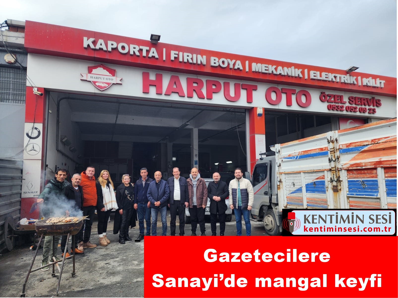 Gazetecilere Sanayi’de mangal keyfi