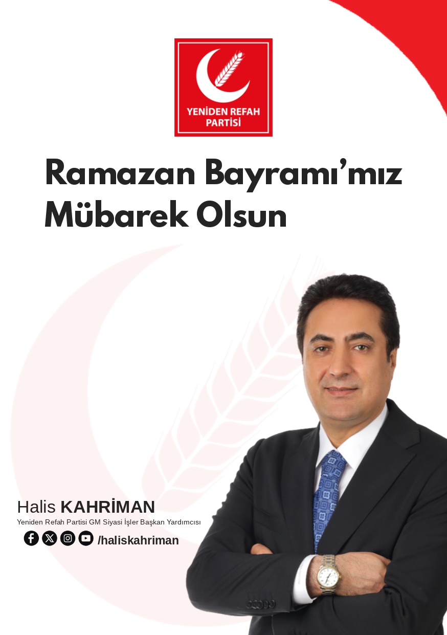 Halis KAHRİMAN- Ramazan Bayramı Kutlama Mesajı