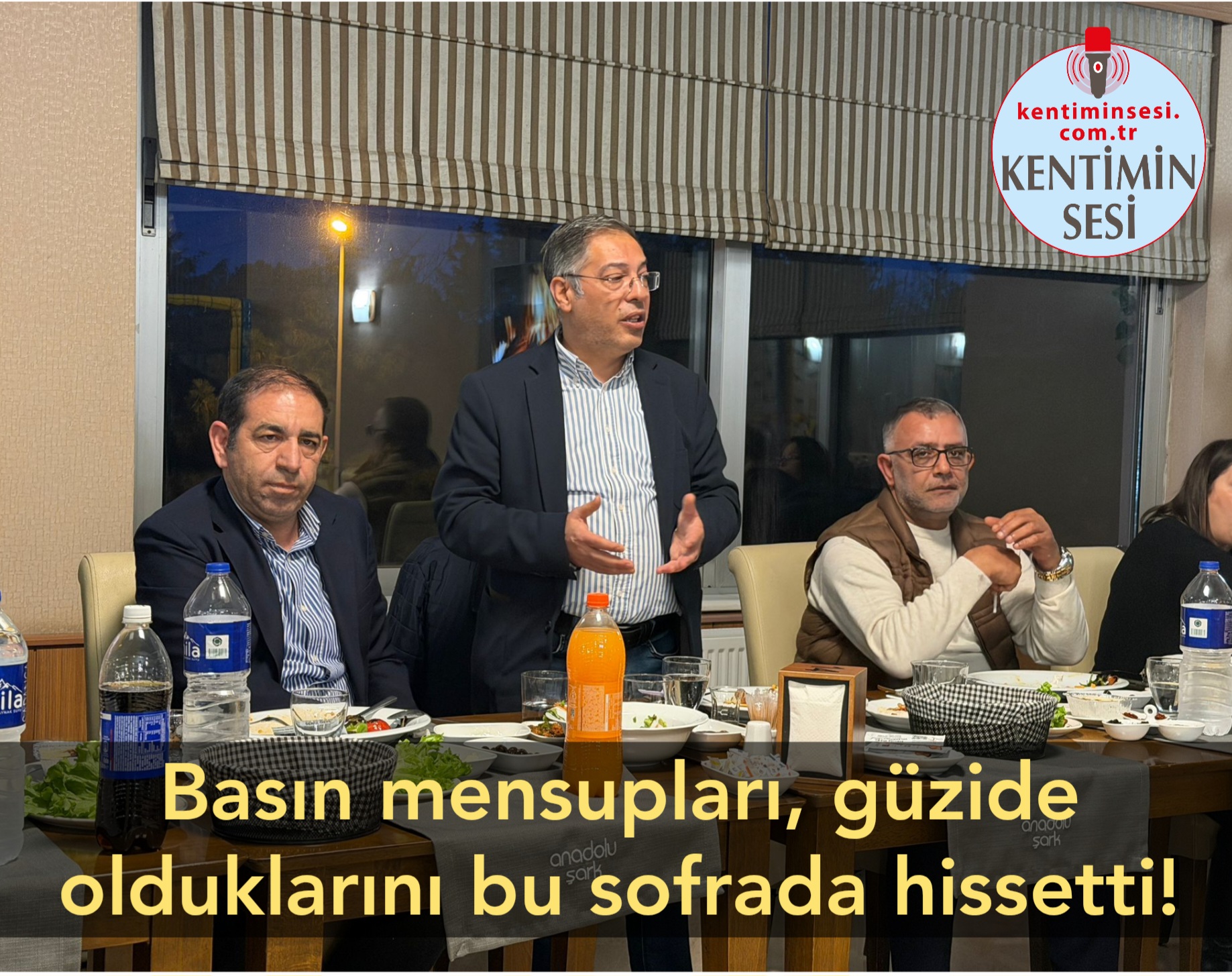Basın mensupları, güzide olduklarını bu sofrada hissetti!