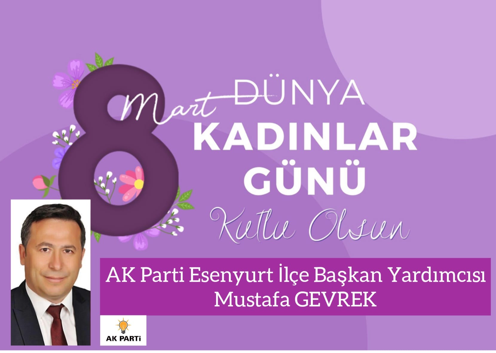 8 MART DÜNYA EMEKÇİ KADINLAR GÜNÜ KUTLAMA MESAJI- MUSTAFA GEVREK