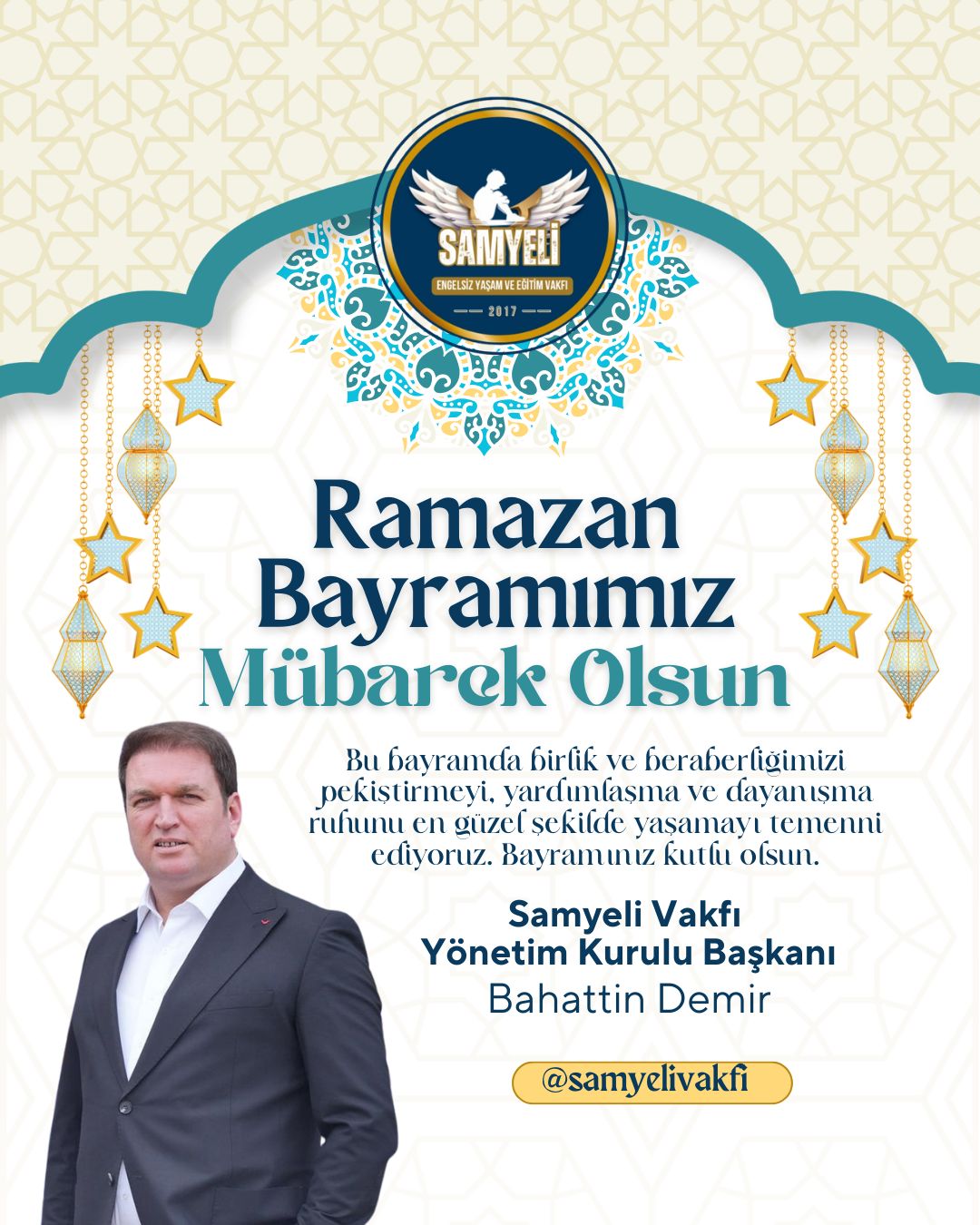 Bahattin DEMİR- Ramazan Bayramı Kutlama Mesajı