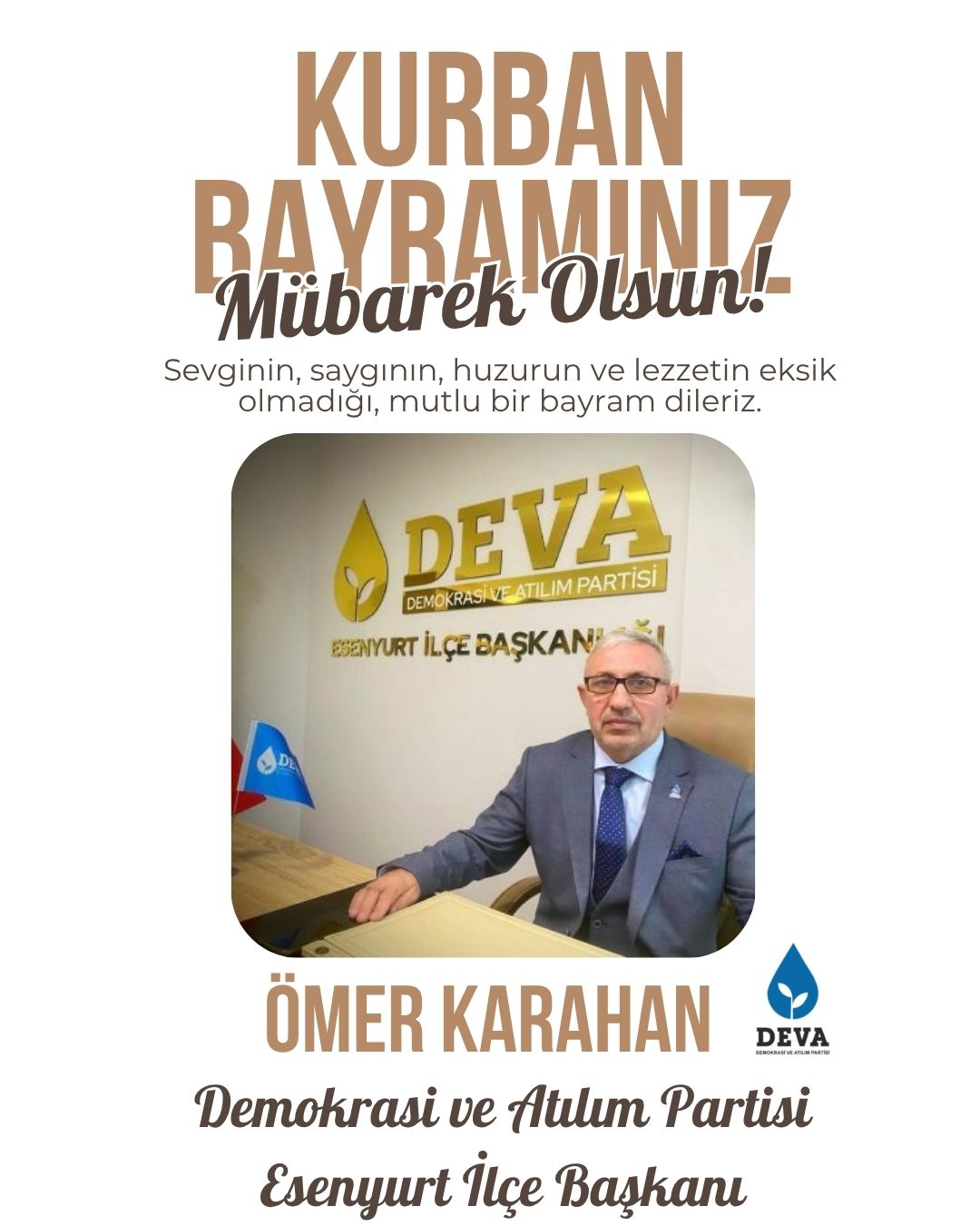 ÖMER KARAHAN- KURBAN BAYRAMI KUTLAMA MESAJI