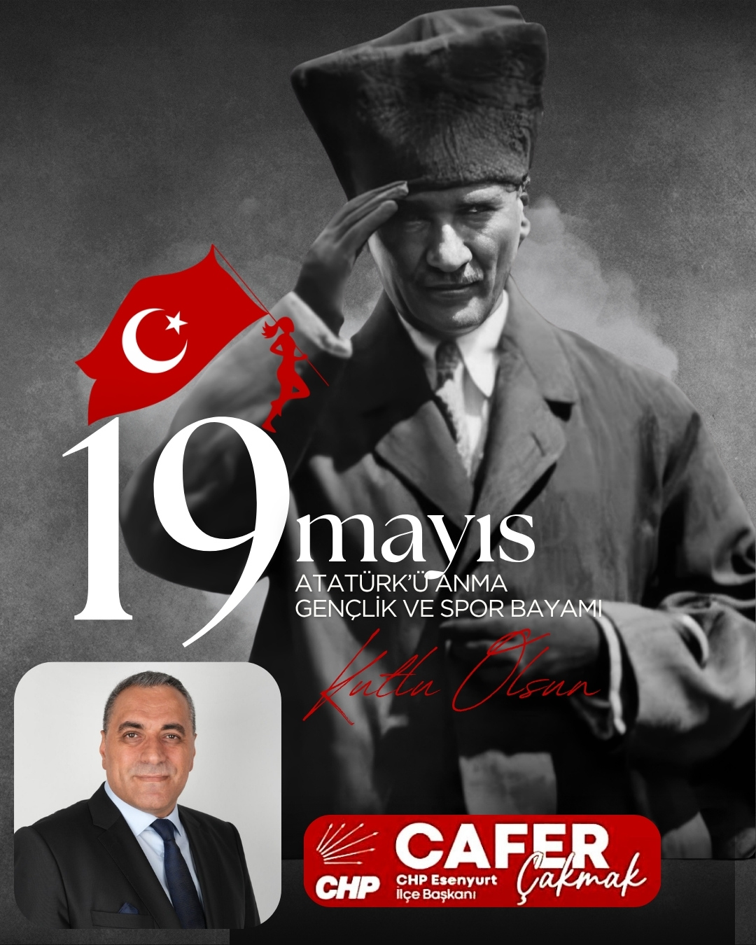 Cafer ÇAKMAK- 19 Mayıs Gençlik ve Spor Bayramı kutlama mesajı