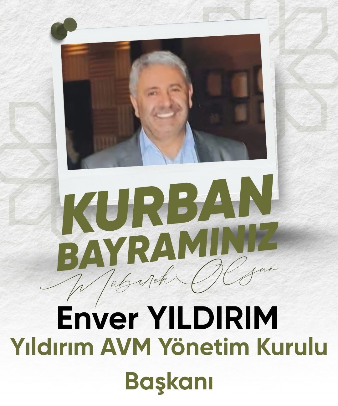 ENVER YILDIRIM- KURBAN BAYRAMI KUTLAMA MESAJI