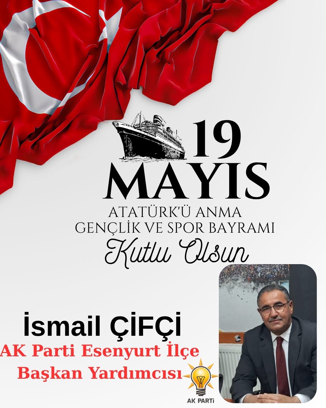 İsmail ÇİFÇİ- 19 Mayıs Gençlik ve Spor Bayramı kutlama mesajı