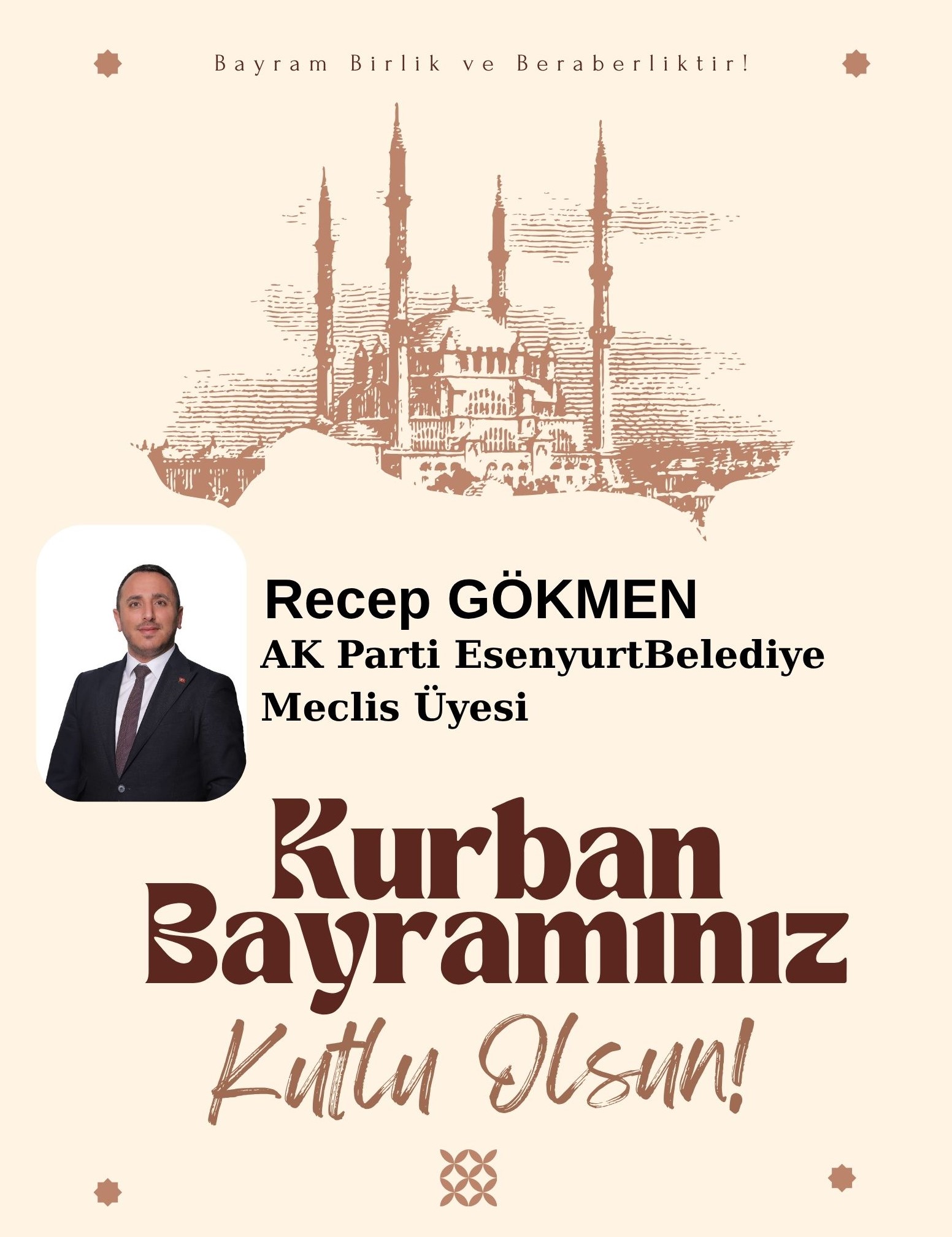 RECEP GÖKMEN- KURBAN BAYRAMI KUTLAMA MESAJI