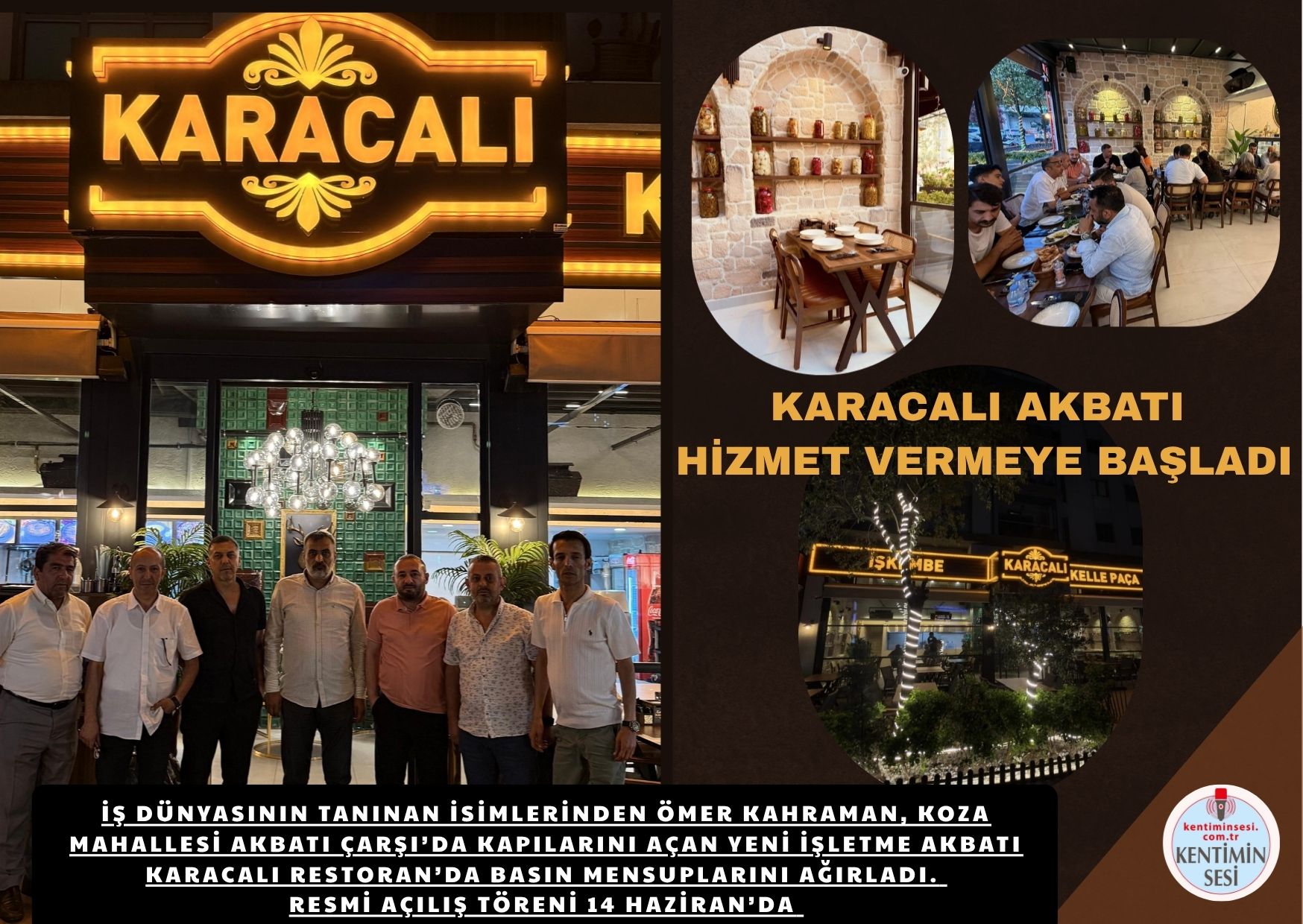 KARACALI AKBATI HİZMET VERMEYE BAŞLADI