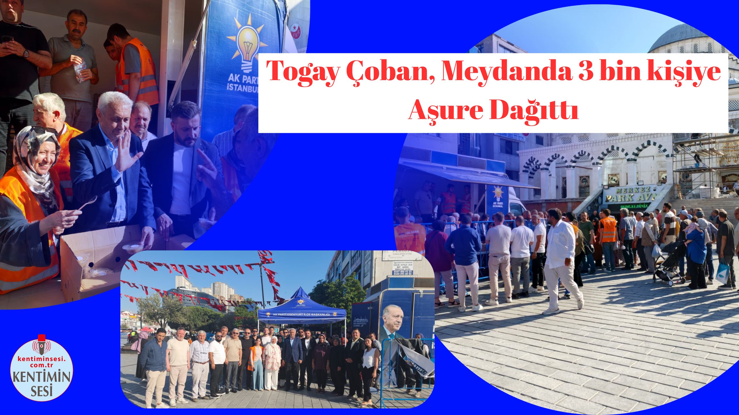 Togay Çoban, Meydanda 3 bin kişiye Aşure Dağıttı